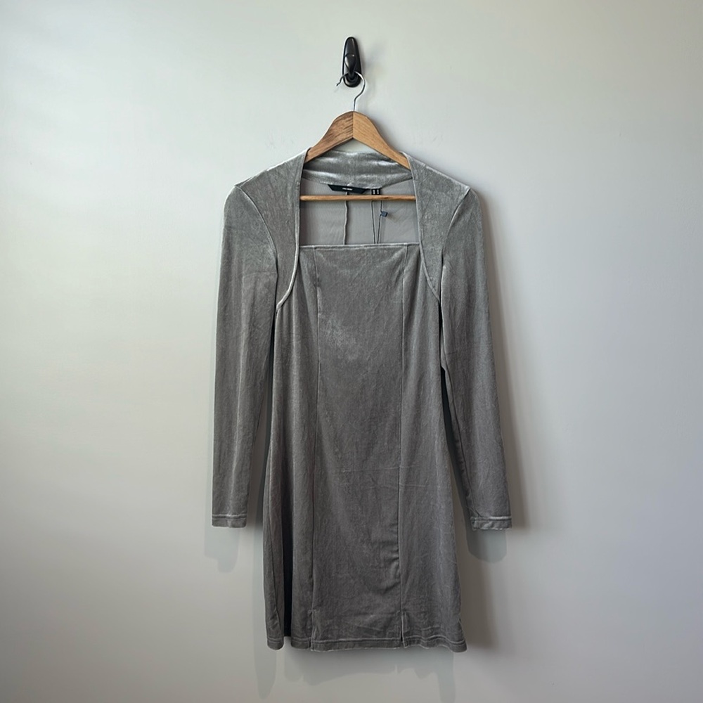 NWT Vero Moda Velvet Long Sleeved mini Dress cocktail club XS